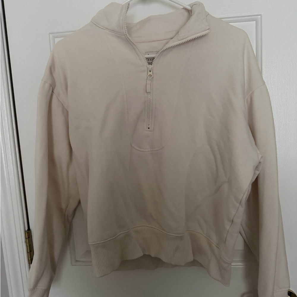 A New Day Cream Zip Pullover